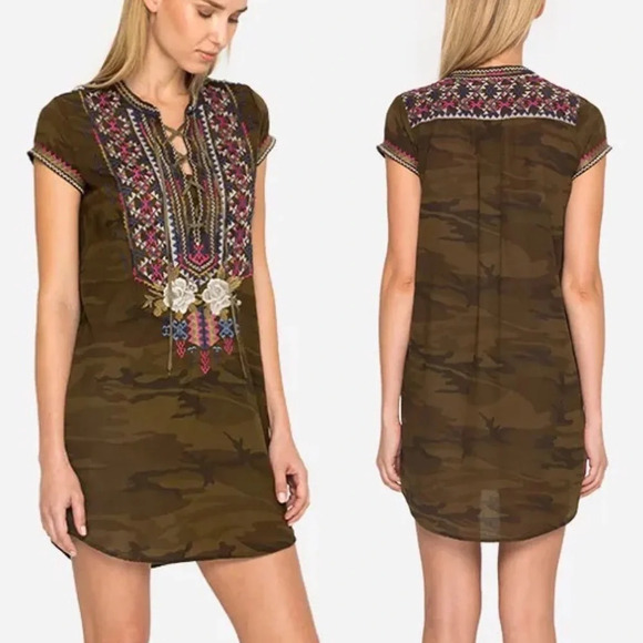 Johnny Was Dresses & Skirts - Johnny Was Ronnie Laceup Tunic Dress